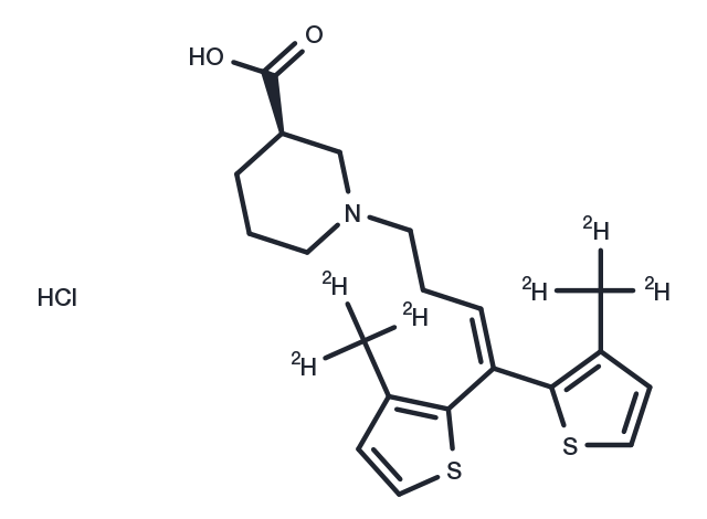 Tiagabine-d6 hydrochloride Chemical Structure