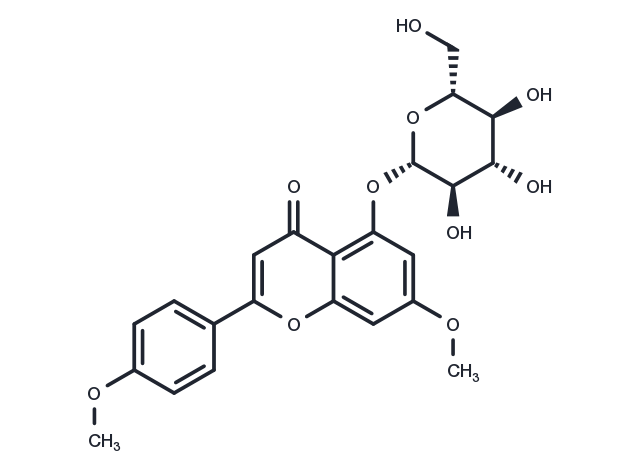 7,4-Di-O-methylapigenin 5-O-glucoside Chemical Structure