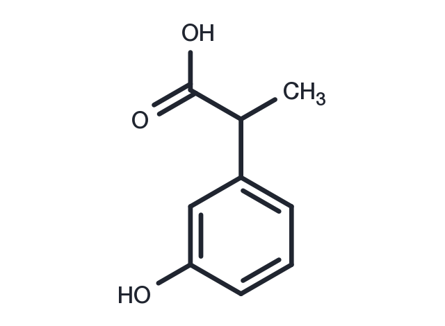 2-(3-Hydroxyphenyl)propionic acid, (+/-)- Chemical Structure