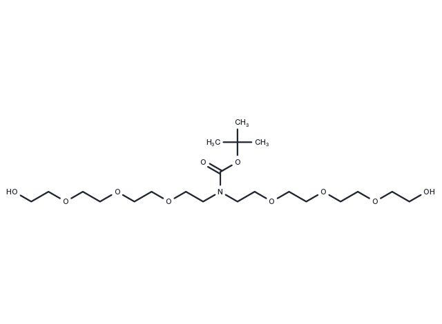 N-Boc-N-bis(PEG4-OH) Chemical Structure
