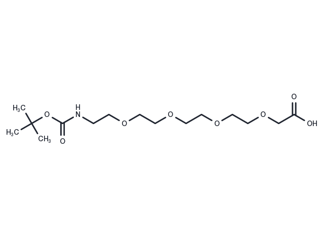 Boc-NH-PEG4-CH2COOH Chemical Structure
