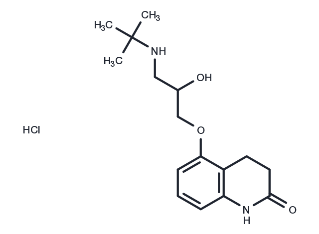 TargetMol Chemical Structure Carteolol hydrochloride