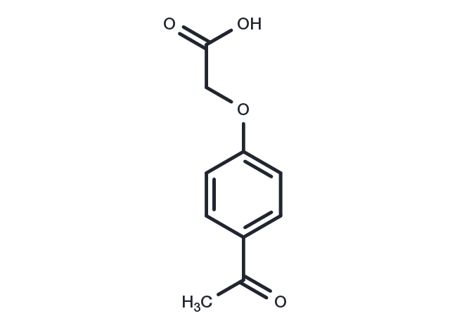 (p-Acetylphenoxy)acetic acid Chemical Structure