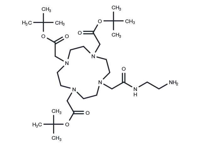 2-Aminoethyl-mono-amide-DOTA-tris(tBu ester) Chemical Structure