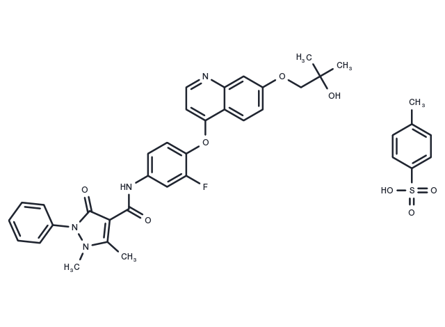 TargetMol Chemical Structure Ningetinib Tosylate