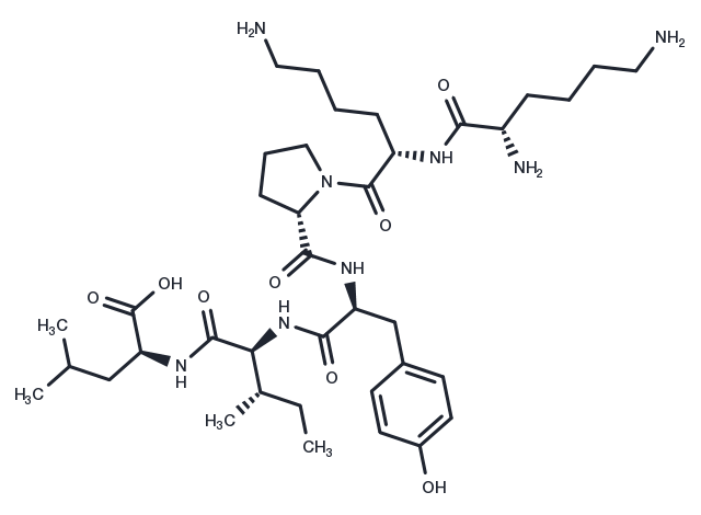 [Lys8, Lys9]-Neurotensin (8-13) Chemical Structure