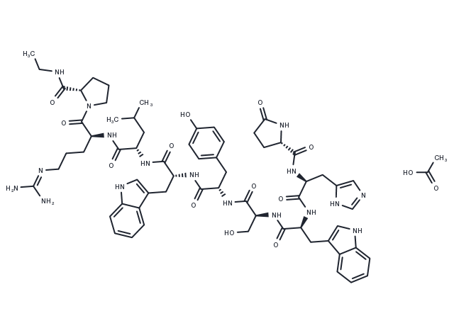 TargetMol Chemical Structure Deslorelin acetate(57773-65-6 free base)