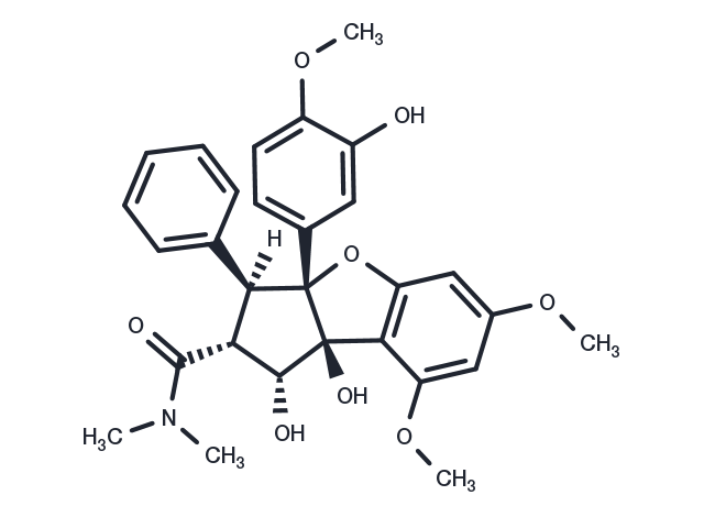 TargetMol Chemical Structure 3'-Hydroxyrocaglamide