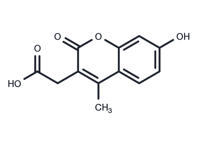 TargetMol Chemical Structure 7-Hydroxy-4-methylcoumarin-3-acetic acid