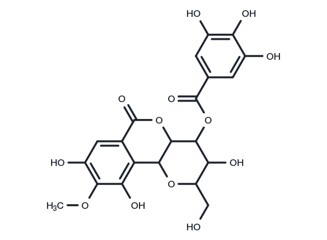 TargetMol Chemical Structure 4-O-Galloylbergenin