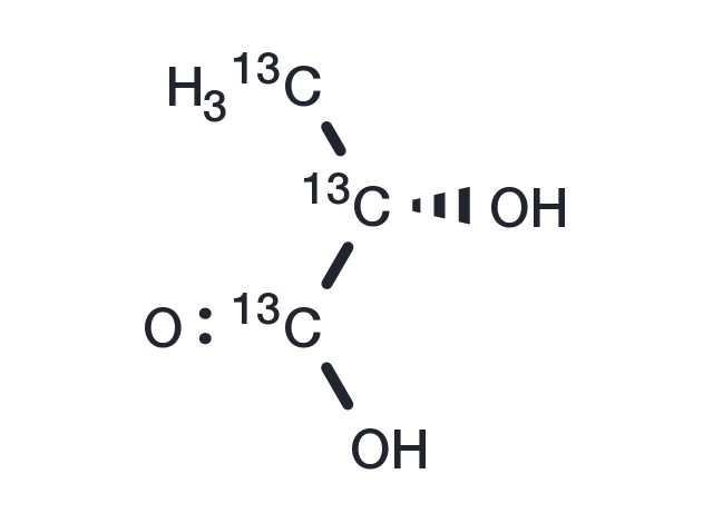 L-Lactic acid-13C3 Chemical Structure
