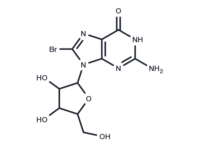 8-Bromoguanosine Chemical Structure