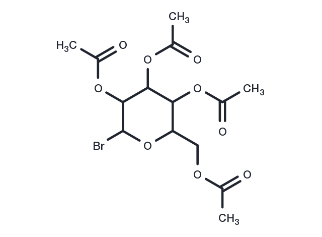 TargetMol Chemical Structure 2,3,4,6-Tetra-o-acetyl-alpha-galactosylpyranosyl bromide
