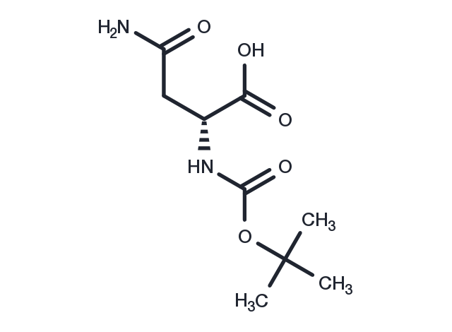 Boc-D-Asn-OH Chemical Structure