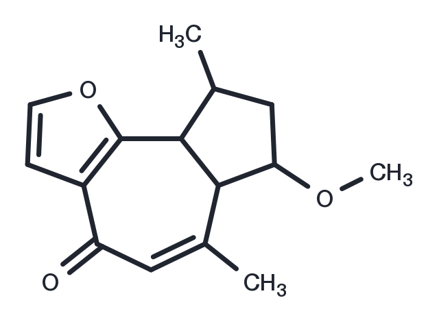 2-Methoxyfuranoguaia-9-ene-8-one Chemical Structure