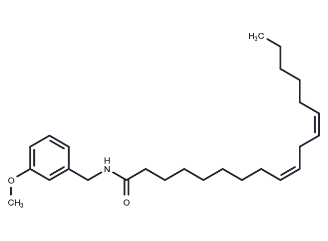 TargetMol Chemical Structure N-(3-Methoxybenzyl-(9z,12z)-octadecadienamide