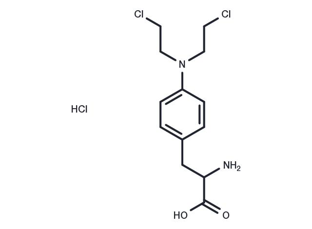 Sarcolysine hydrochloride Chemical Structure