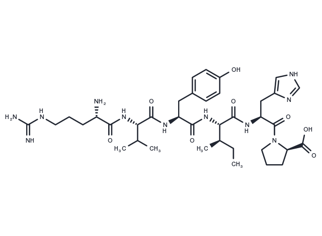 Angiotensin 1/2 (2-7) Chemical Structure