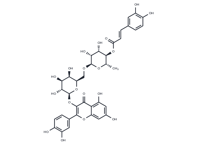 TargetMol Chemical Structure Quercetin 3-Caffeylrobinobioside