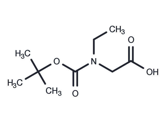 Boc-N-Ethylglycine Chemical Structure