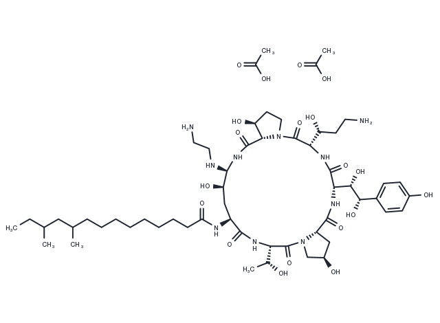 TargetMol Chemical Structure Caspofungin Acetate