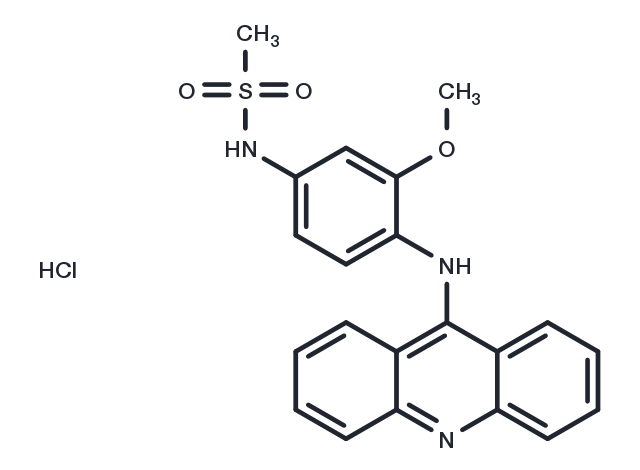 TargetMol Chemical Structure Amsacrine hydrochloride