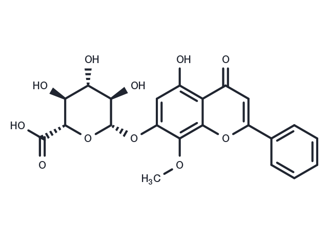 Wogonoside Chemical Structure