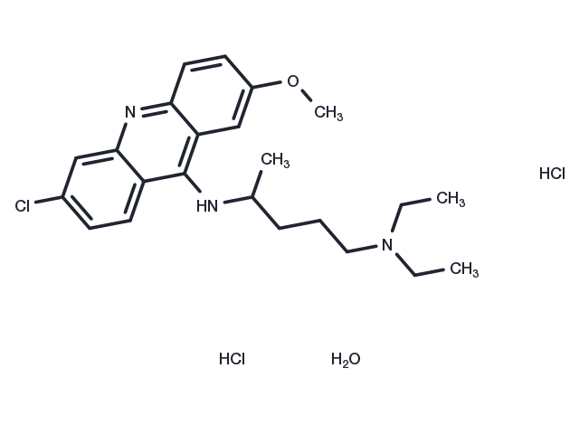 Quinacrine (dihydrochloride hydrate) Chemical Structure