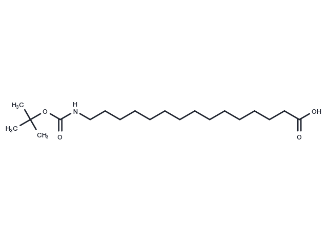N-Boc-15-aminopentadecanoic acid Chemical Structure