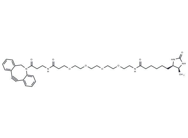 DBCO-PEG4-Desthiobiotin Chemical Structure