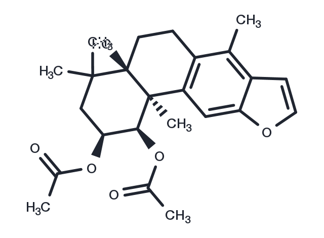 TargetMol Chemical Structure 2-Acetoxy-3-deacetoxycaesaldekarin E
