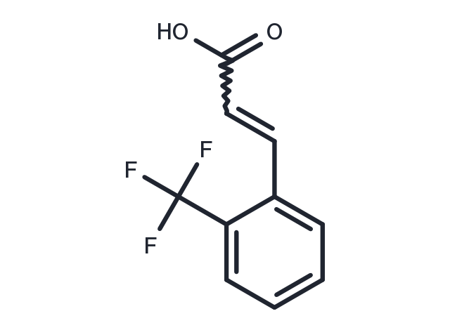 2-(Trifluoromethyl)cinnamic acid Chemical Structure
