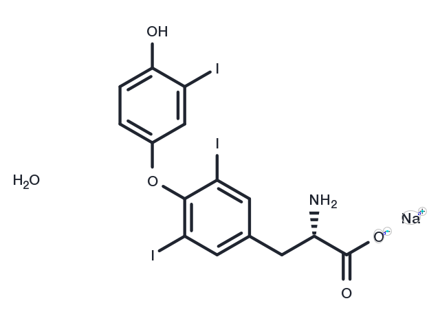 Liothyronine sodium hydrate Chemical Structure