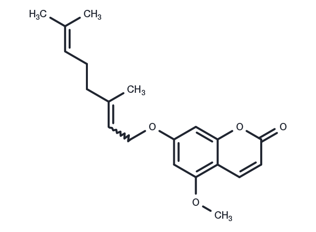 TargetMol Chemical Structure 7-Geranyloxy-5-methoxycoumarin