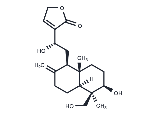 14-Deoxy-12-hydroxyandrographolide Chemical Structure