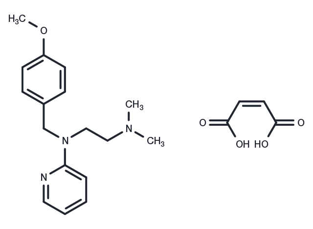 Mepyramine maleate Chemical Structure