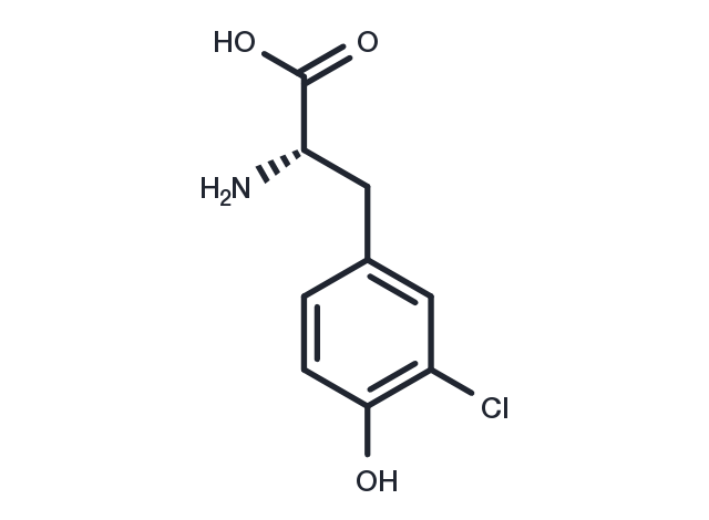 3-Chloro-L-Tyrosine Chemical Structure