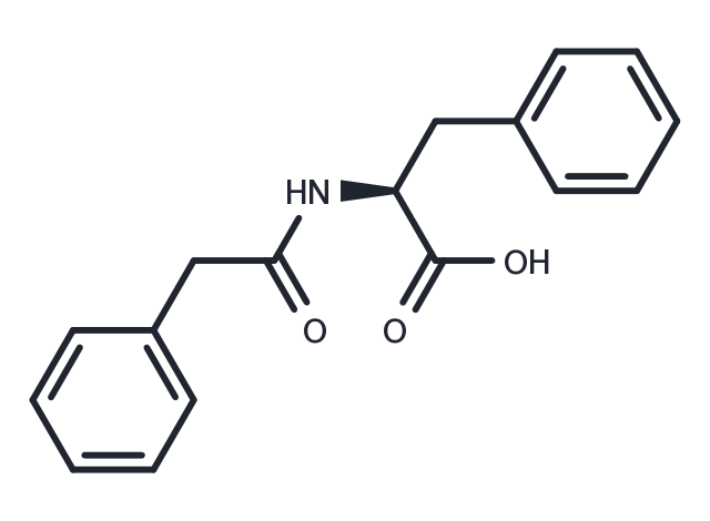 N-Phenylacetylphenylalanine Chemical Structure