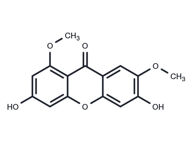 TargetMol Chemical Structure 3,6-Dihydroxy-1,7-dimethoxyxanthone