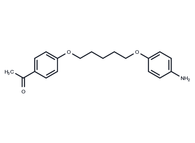 Acetophenone, 4'-(5-(p-aminophenoxy)pentyloxy)- Chemical Structure