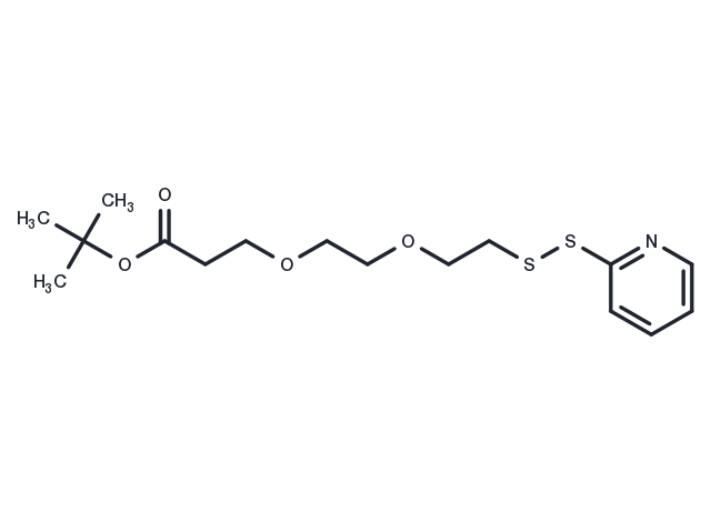 (2-Pyridyldithio)-PEG2-Boc Chemical Structure