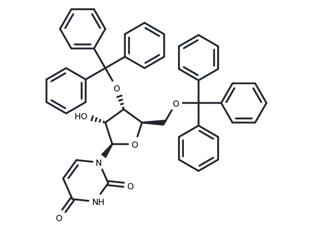 3’,5’-Bis-O-(triphenylmethyl)uridine Chemical Structure