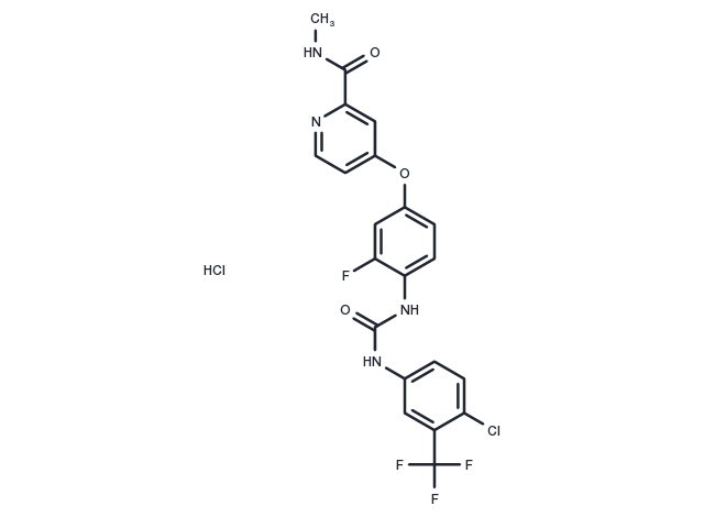 Regorafenib Hydrochloride Chemical Structure