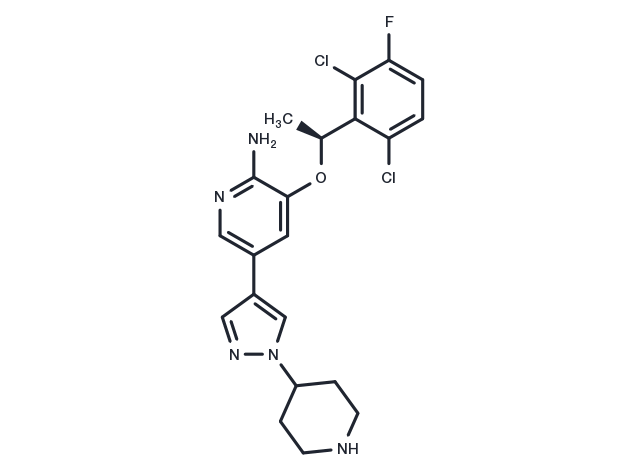 (S)-crizotinib Chemical Structure