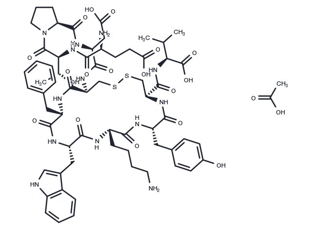 Urotensin II (114-124), human acetate Chemical Structure