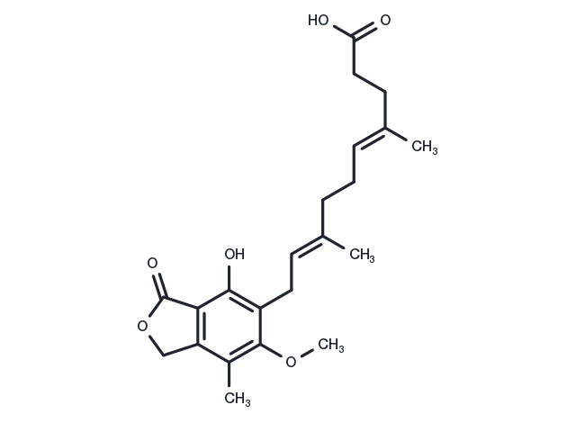 Mycophenolic acid IV Chemical Structure