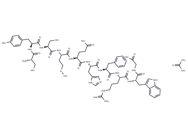 Adrenocorticotropic Hormone (ACTH) (1-10), human acetate Chemical Structure