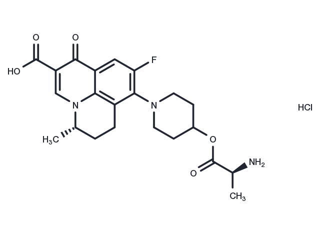 Alalevonadifloxacin HCl Chemical Structure