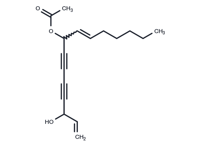 8-Acetoxypentadeca-1,9Z-diene-4,6-diyn-3-ol Chemical Structure