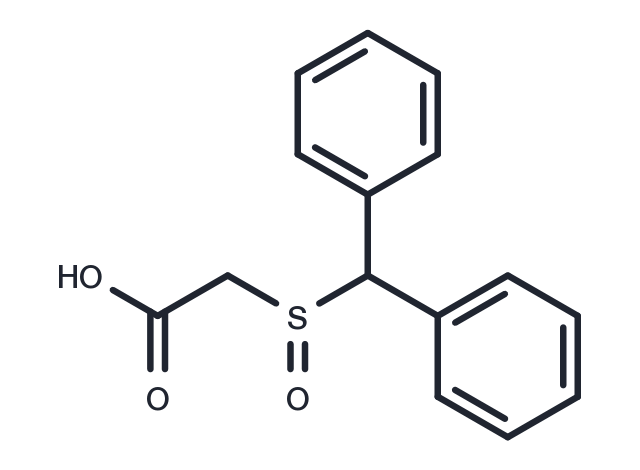 2-(Benzhydrylsulfinyl)acetic acid Chemical Structure